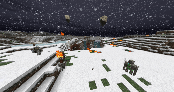 Nether beasts have been seen pouring out of the tear in the earth